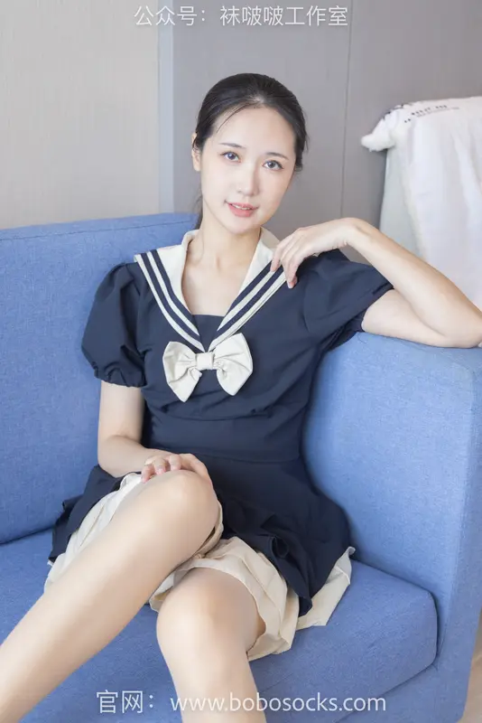 [BoBoSocks袜啵啵]NO.107 小安-平底鞋、白棉袜、肉丝 13